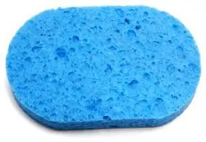 cellulose sponge oval shaped blue