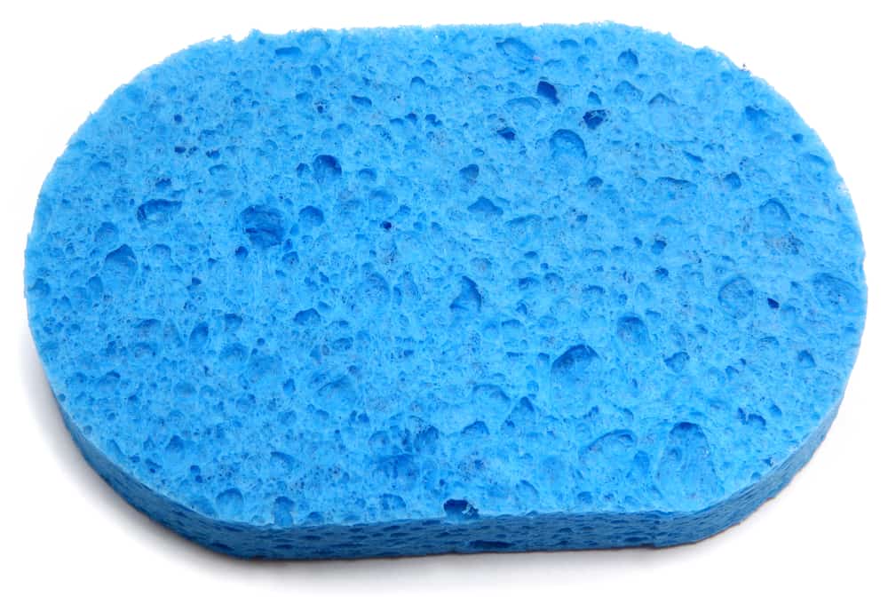 cellulose sponge oval shaped blue