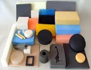 PU foam blocks of assorted colours