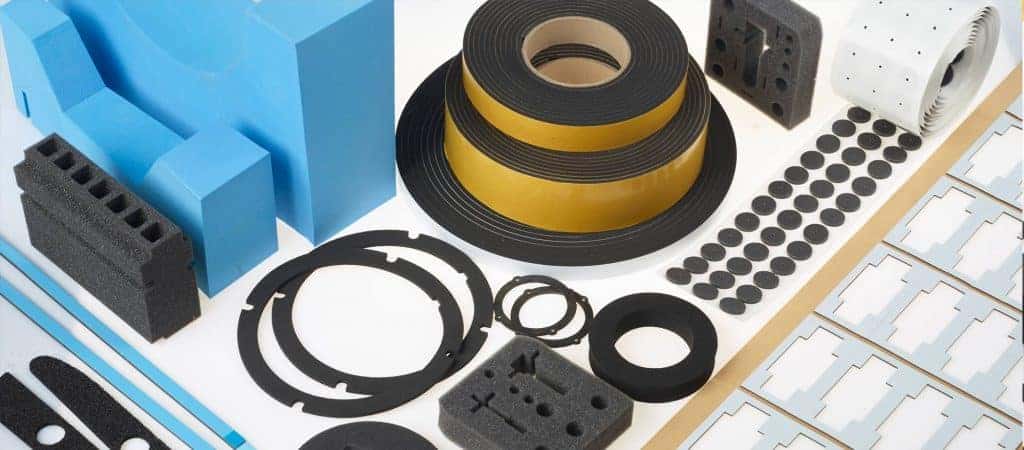 various types of foams includiing strips, sheets, rolls.